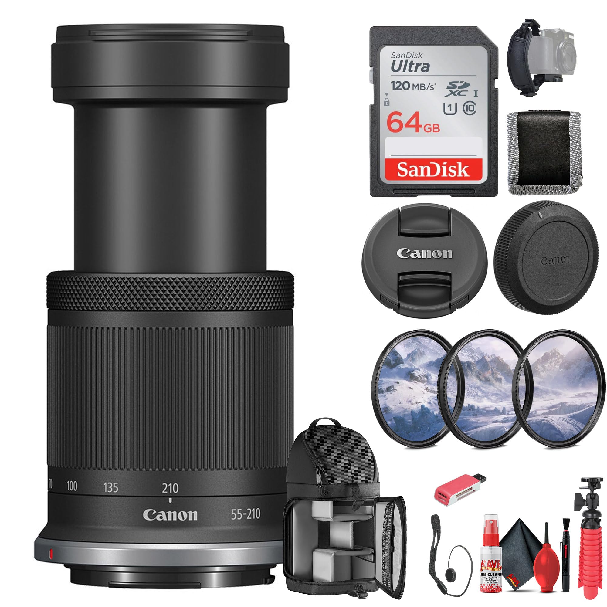 Amazon.com : Canon RF-S 55-210mm f/5-7.1 is STM Lens (Canon RF