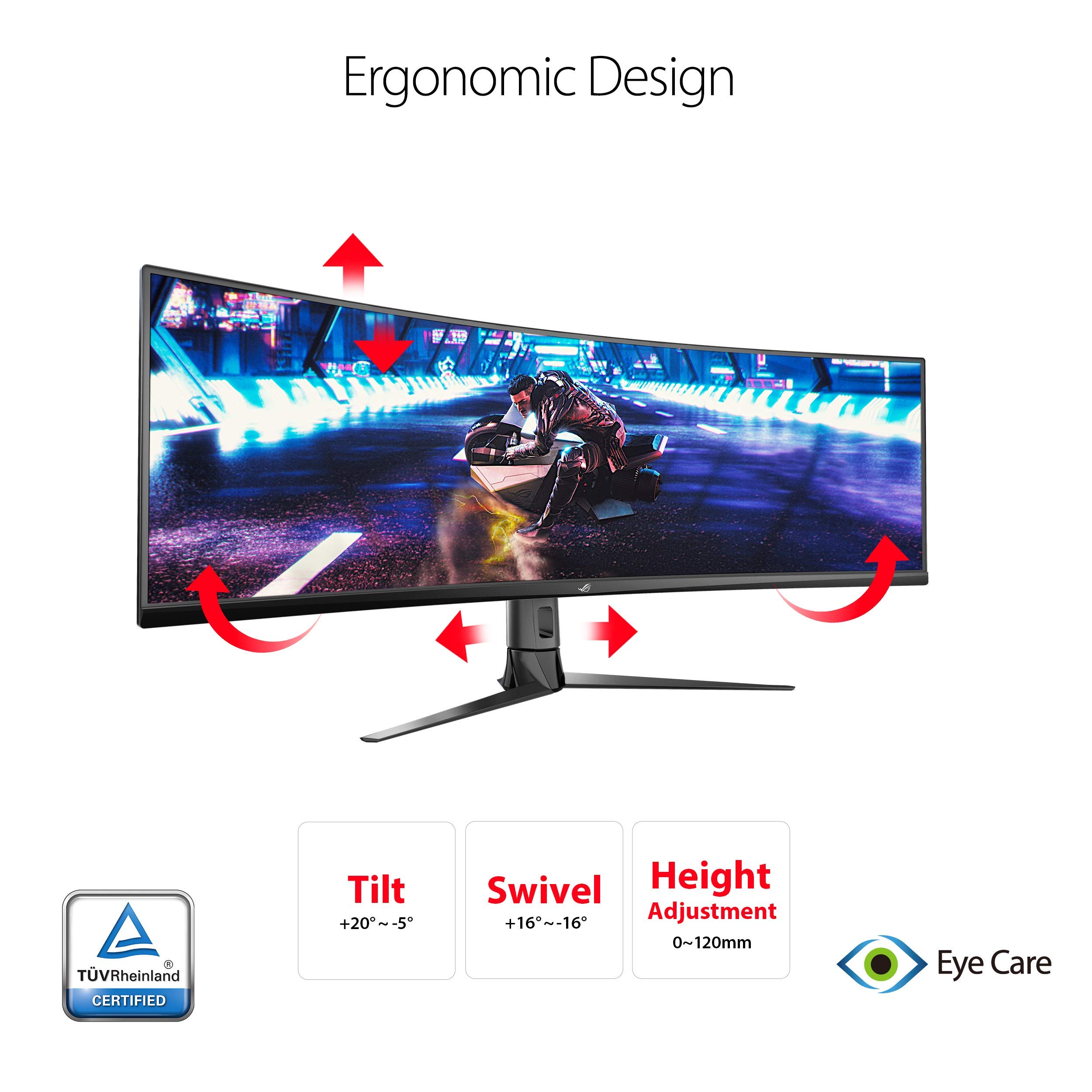 Amazon.com: ASUS ROG Strix XG49VQ 49” Curved Gaming FreeSync