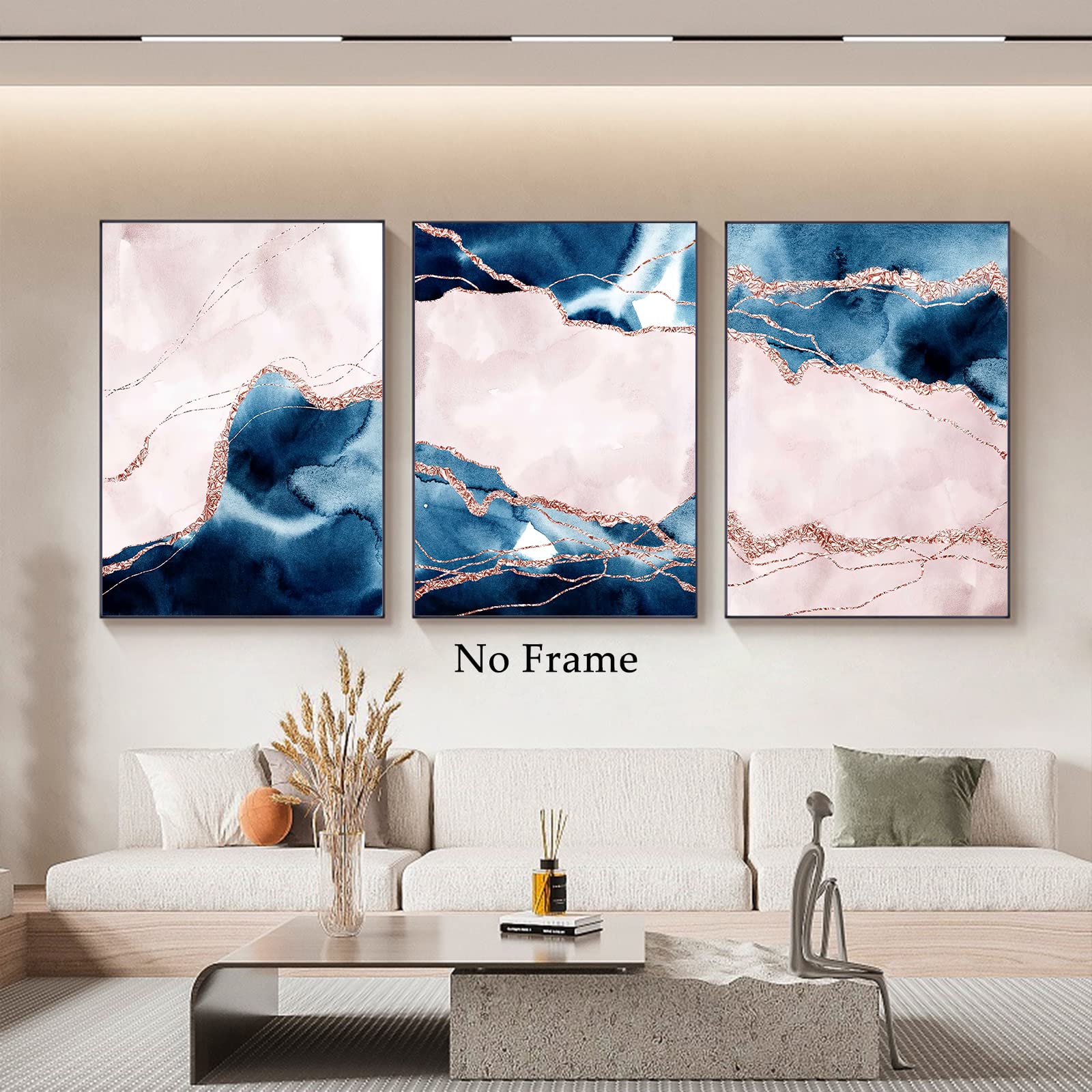 青とピンクの抽象画 キャンバスアート 青とピンクの抽象画 キャンバス