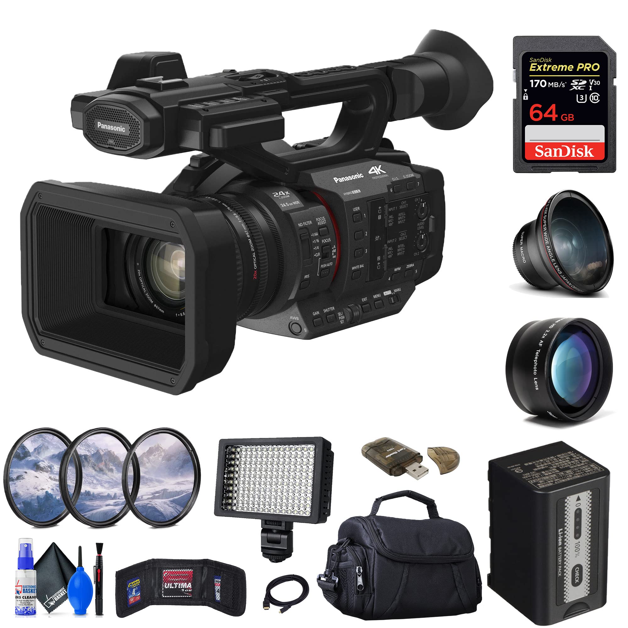 Amazon.com: Panasonic HC-X2 4K Camcorder (HC-X2) + 64GB Memory