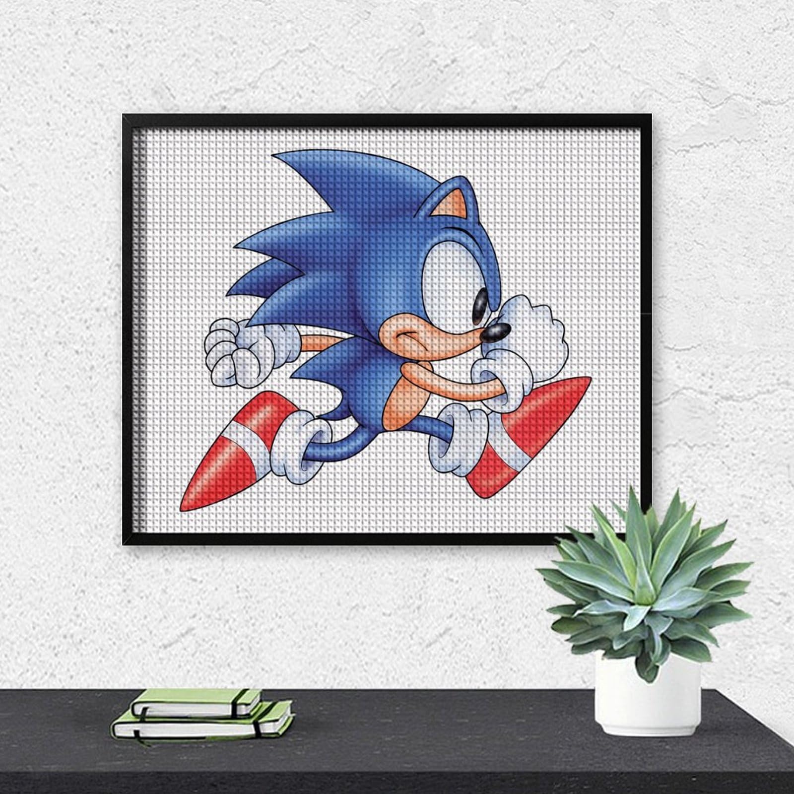 ソニック・ザ・ヘッジホッグ アートイラスト サイン入り シリアル