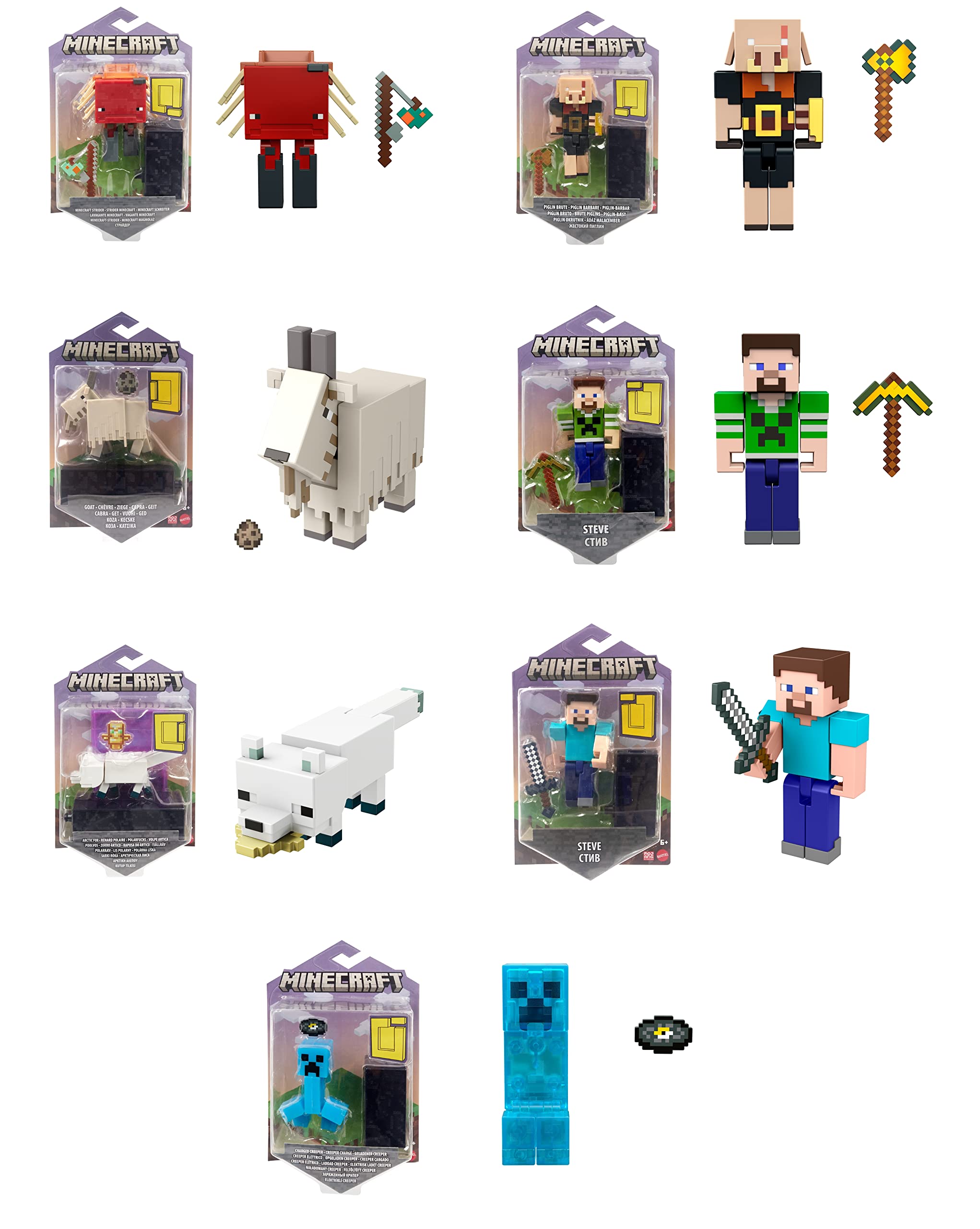 Amazon | マインクラフト(MINECRAFT) ベーシックフィギュア Fアソート