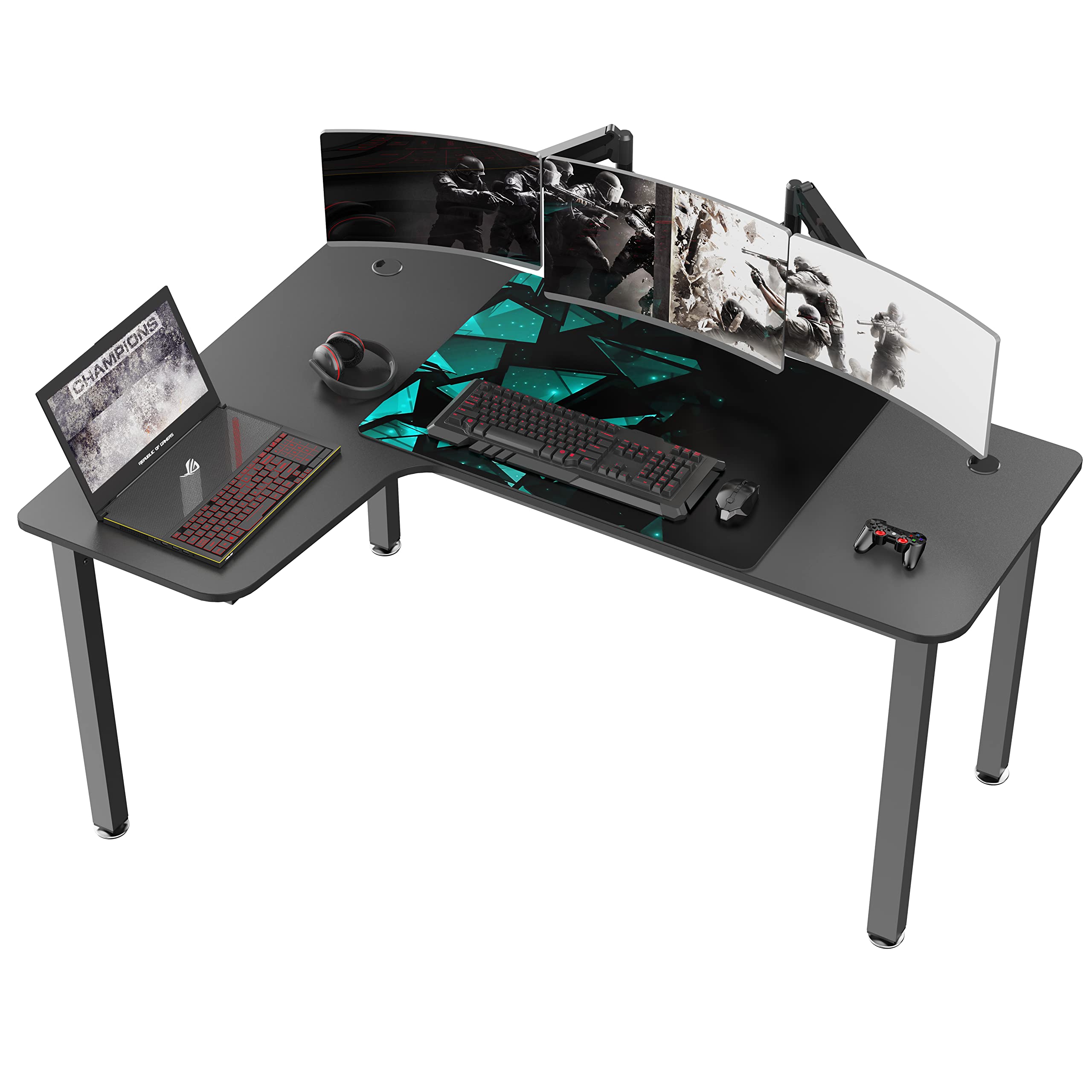 Amazon.com: It's_Organized L Shaped Computer Desk, 60 Inch Corner