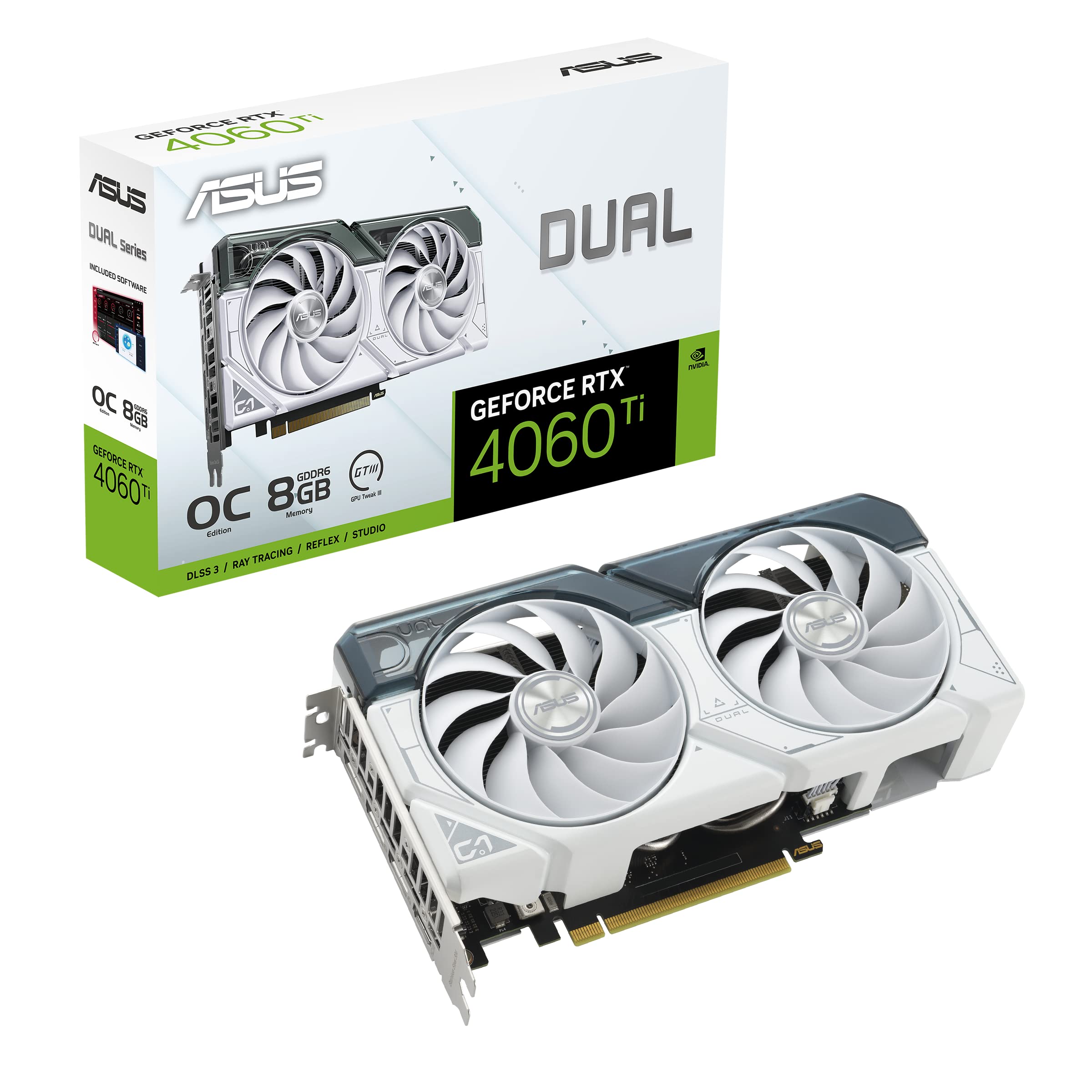 Amazon | ASUS Dual GeForce RTX™ 4060 Ti White OC Edition 8GB GDDR6