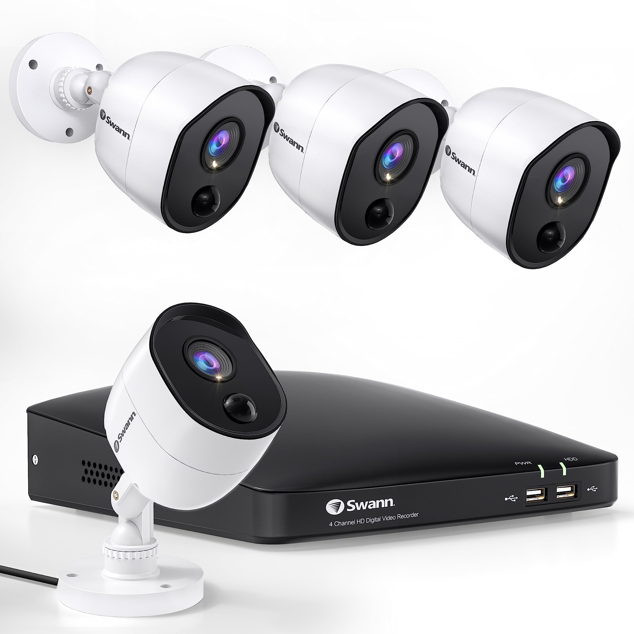 Swann Home DVR Security Camera System with 64GB Storage, 1080p