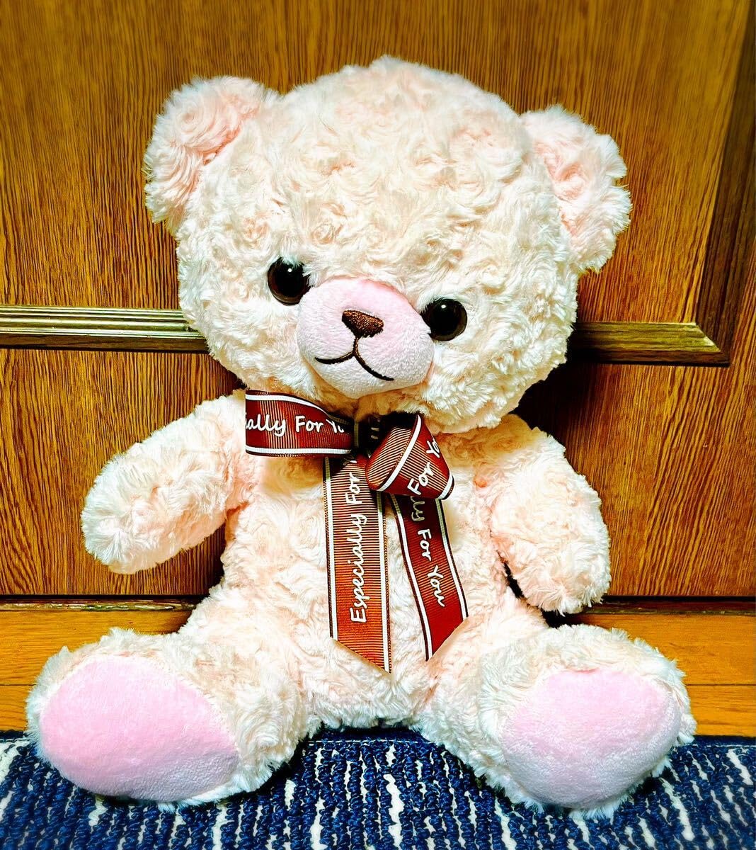 テディベア ピンク ぬいぐるみ モコフワ (株)シアーズ テディベア