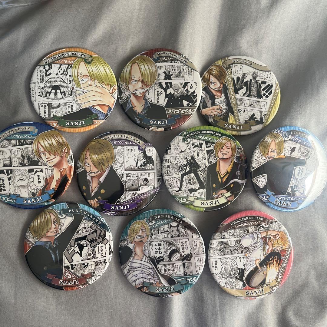 ワンピース THE SEASONS 缶バッジ コレクション サンジ 2点セット ONE