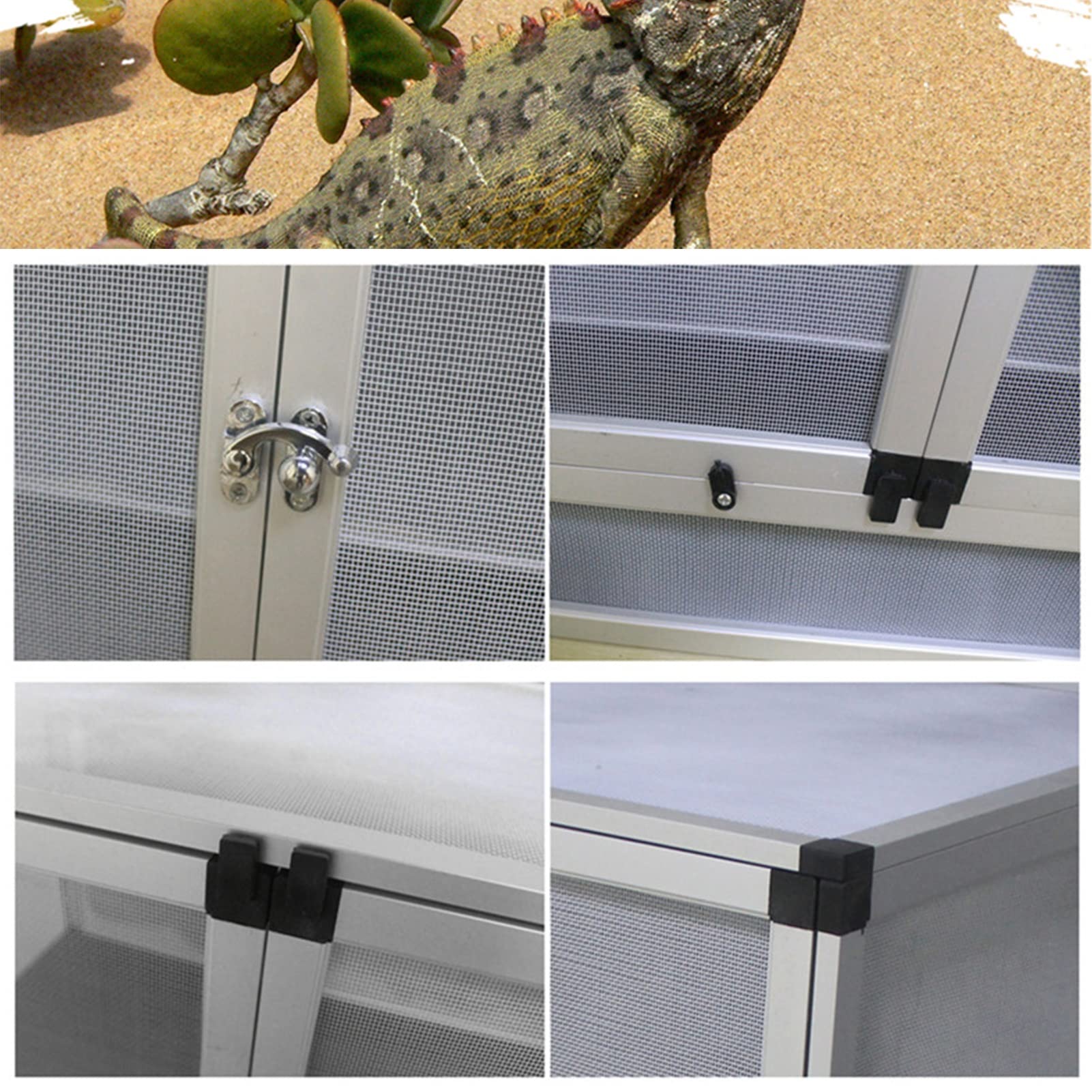 Amazon | 爬虫類飼育ケージ、カメレオン ボックス、アルミ合金フレーム