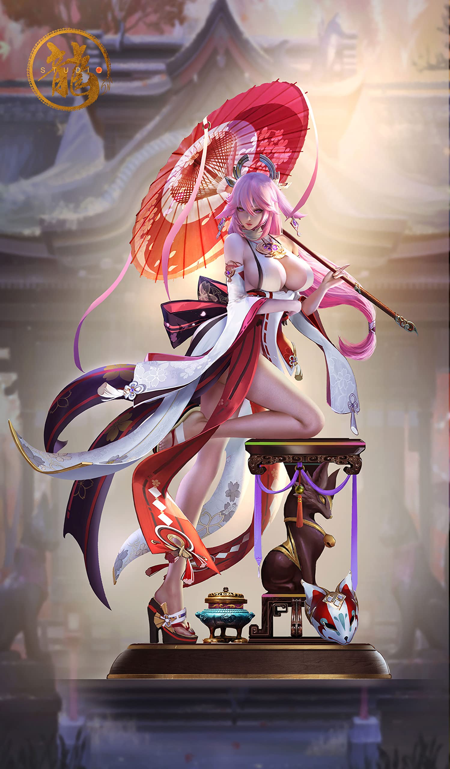 FA STUDIO 八重 神子 1/4スケール海外ガレージキットスタチュー