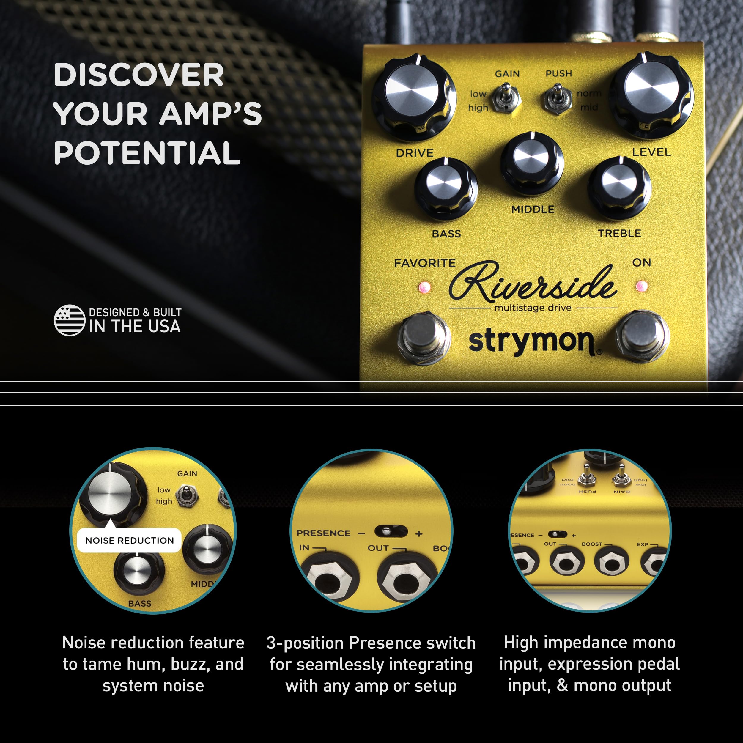 Strymon Riverside マルチステージドライブ 【公式通販】