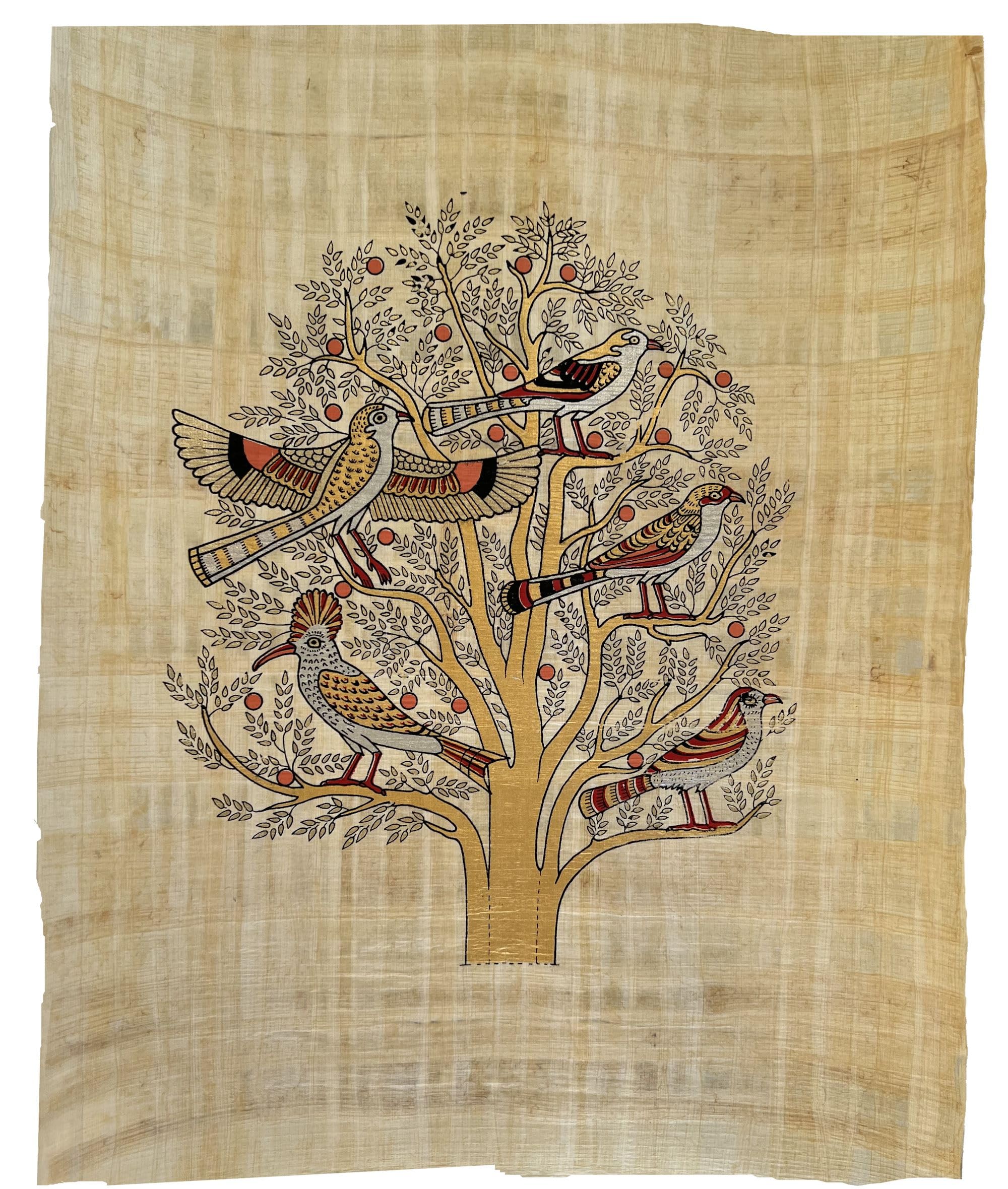 Amazon.co.jp: 生命の木 – 古代エジプトのパピルス絵画 – 本物の