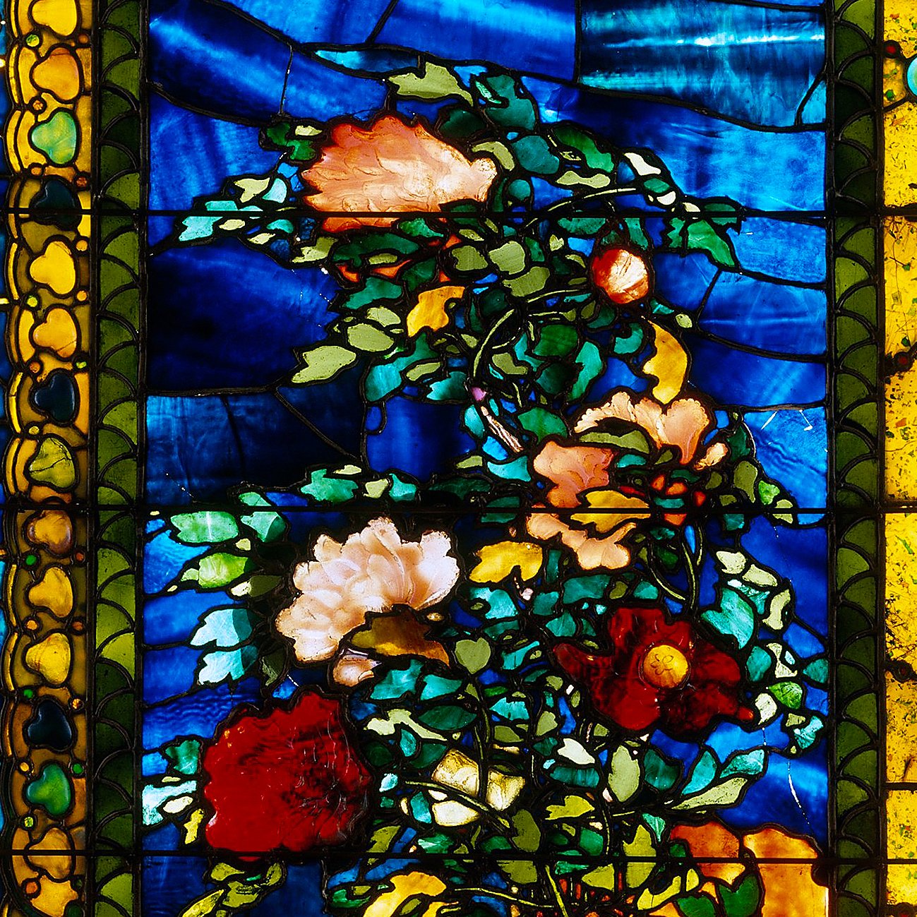 ラファージ ステンドグラス 花 コーニングガラス美術館 グラス