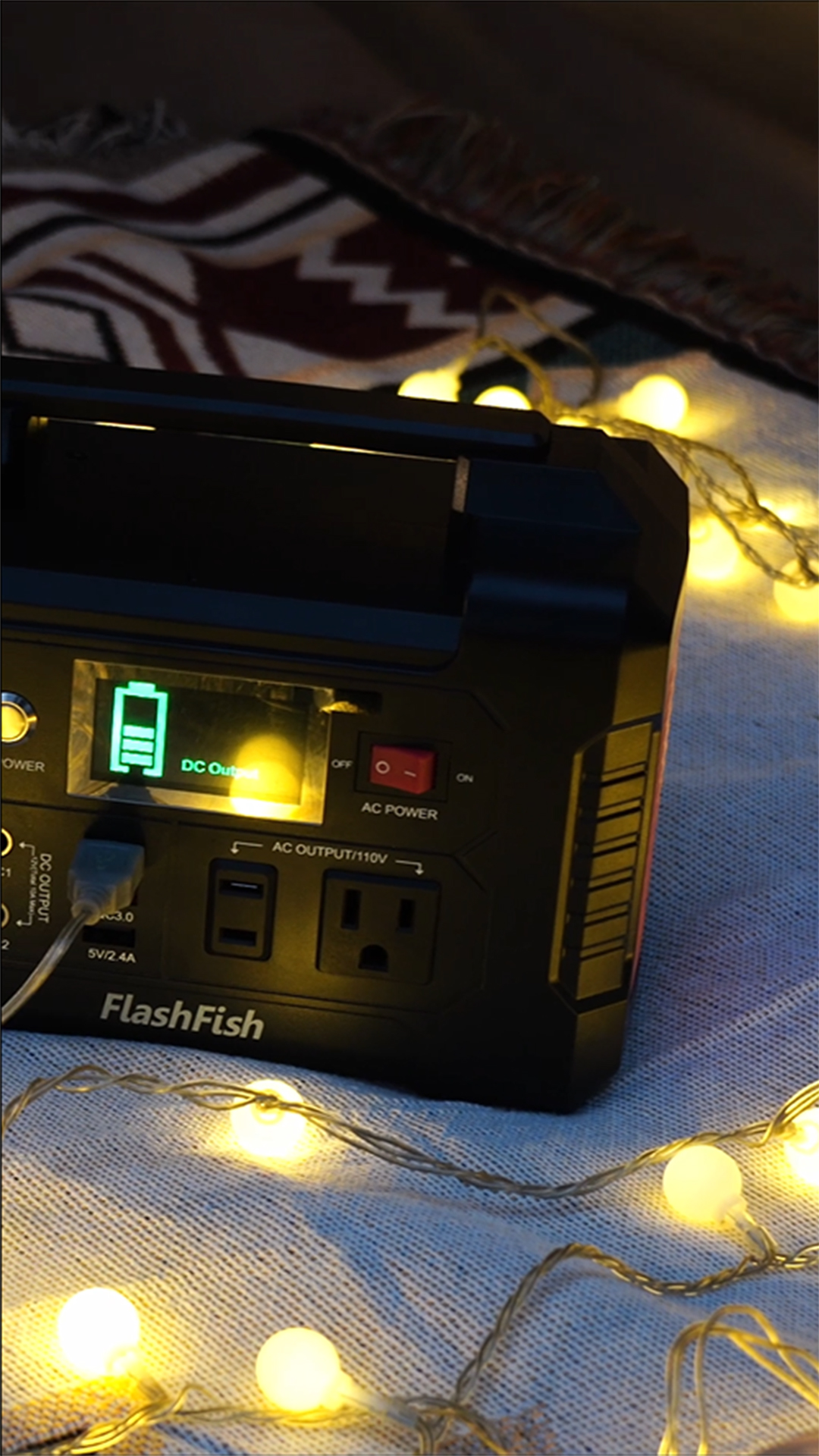 Amazon.co.jp: FlashFish ポータブル電源 大容量 小型発電機 40800mAh