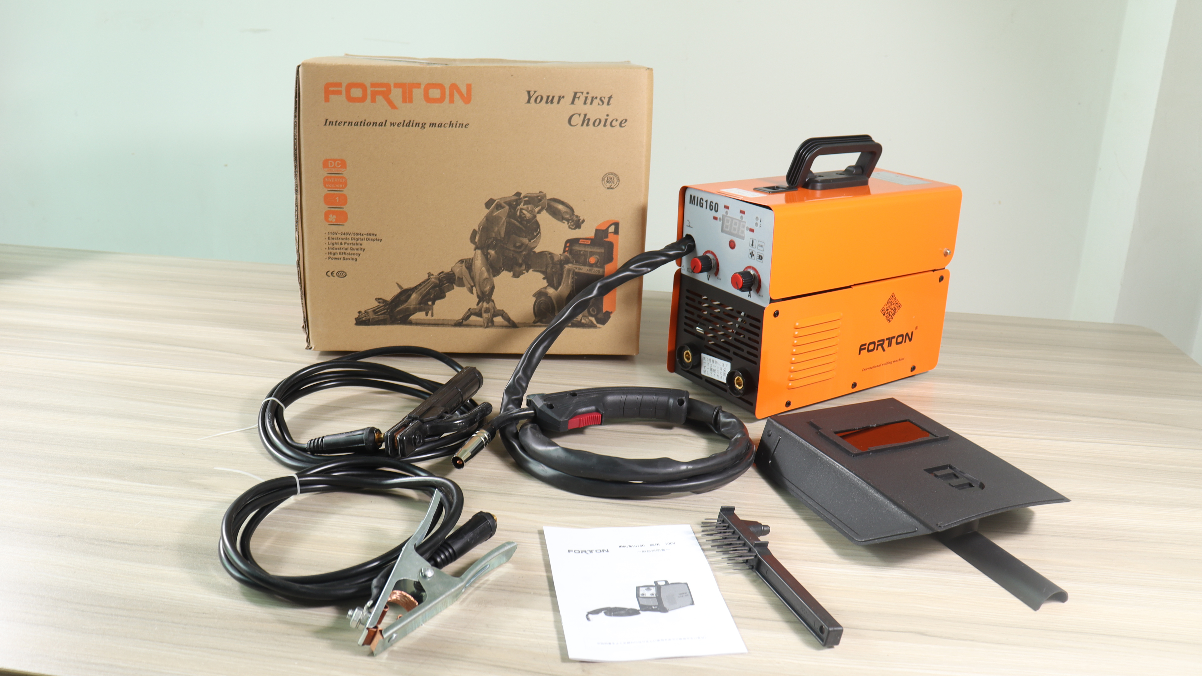 Amazon | FORTON 半自動溶接機MIG160 AC100V 1台両用 MMA・MIG