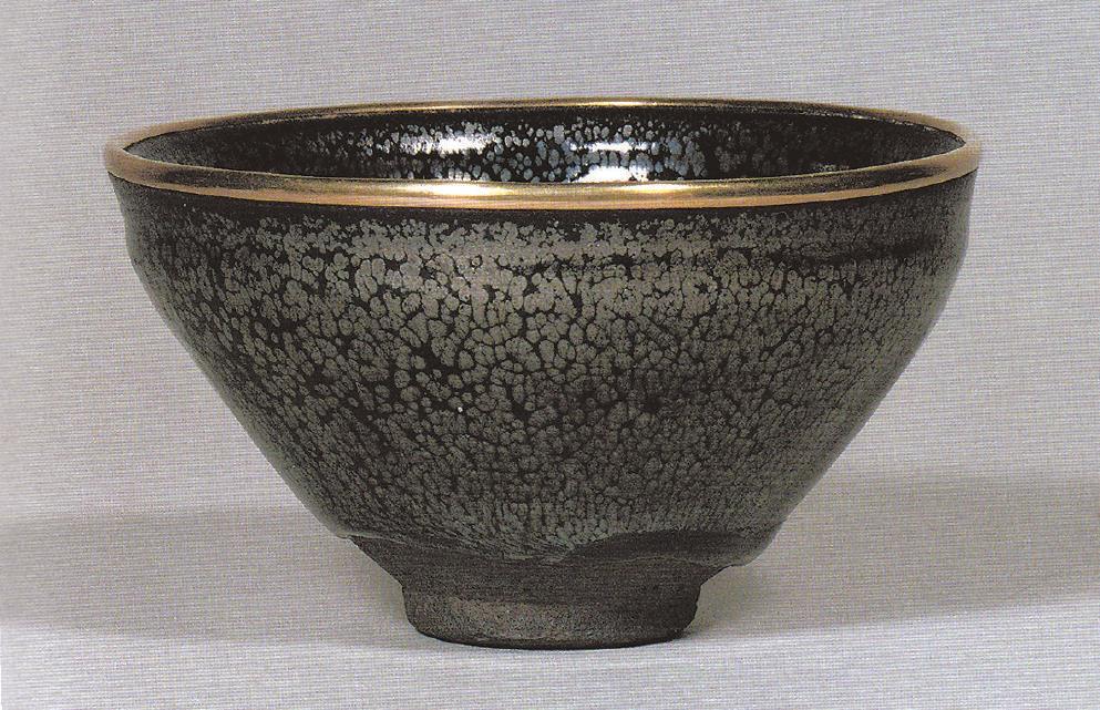 中国古美術 宋建窯 龍鳳図紋建盞 龍鳳意匠 宋代古窯