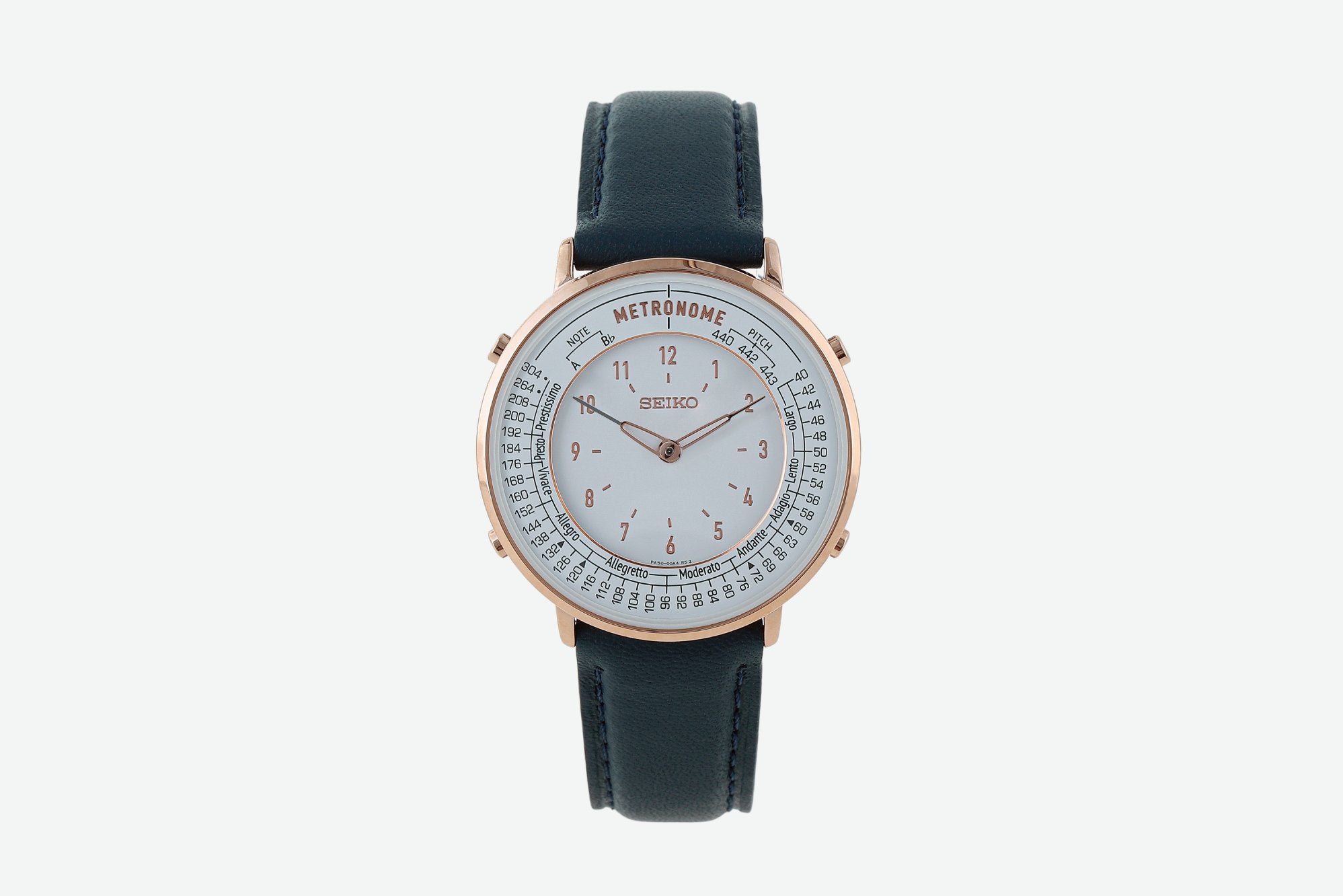 限定】メトロノームウオッチ エレガントシリーズ ホワイト×ネイビー