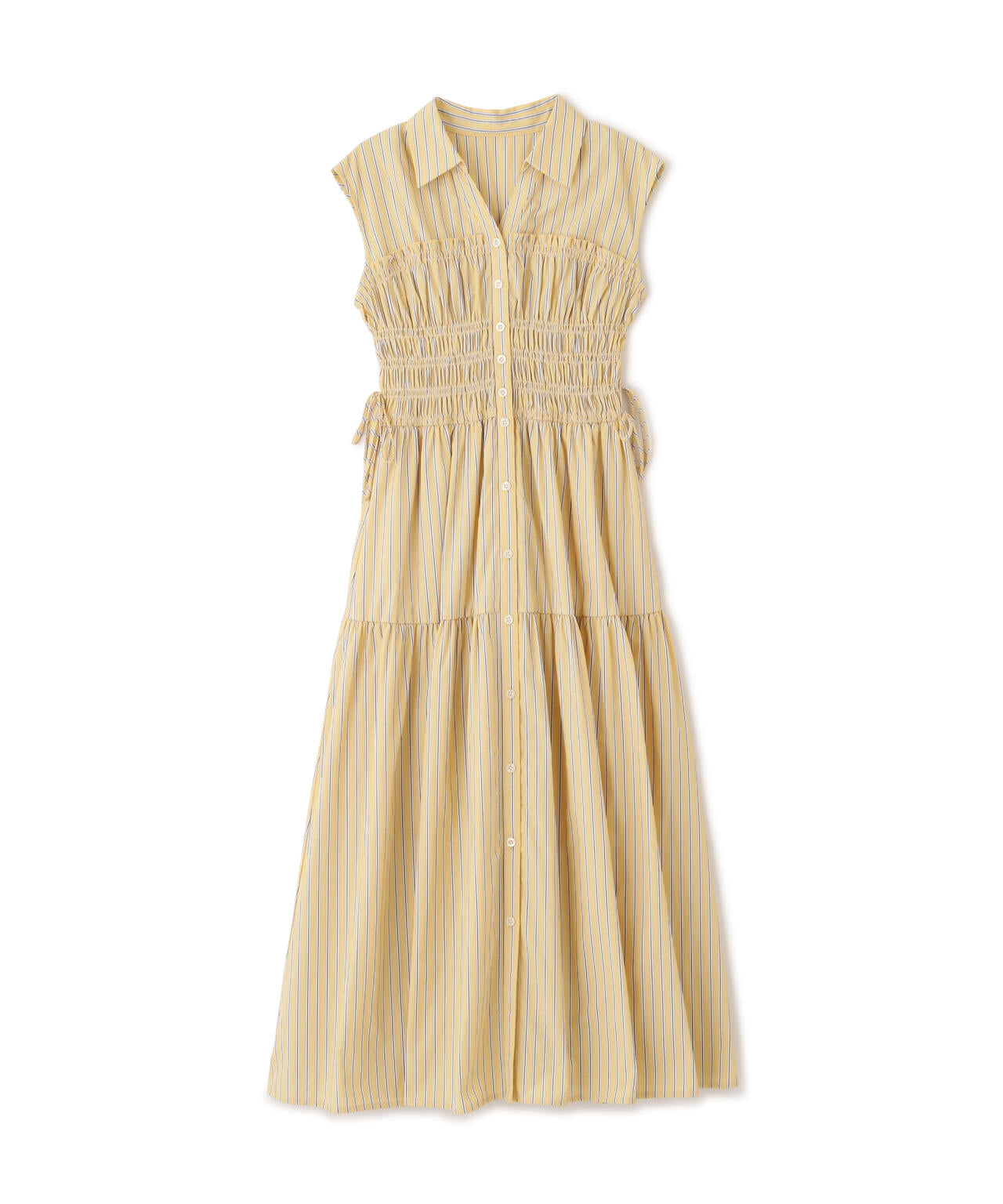 ウエストシャーリングストライプシャツワンピース | JILL by JILL