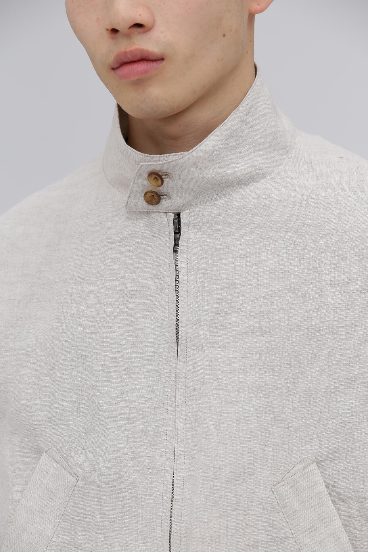 別注] blurhms / RAMIE LINEN HARRINGTON JACKET | THE LIBRARY（ザ