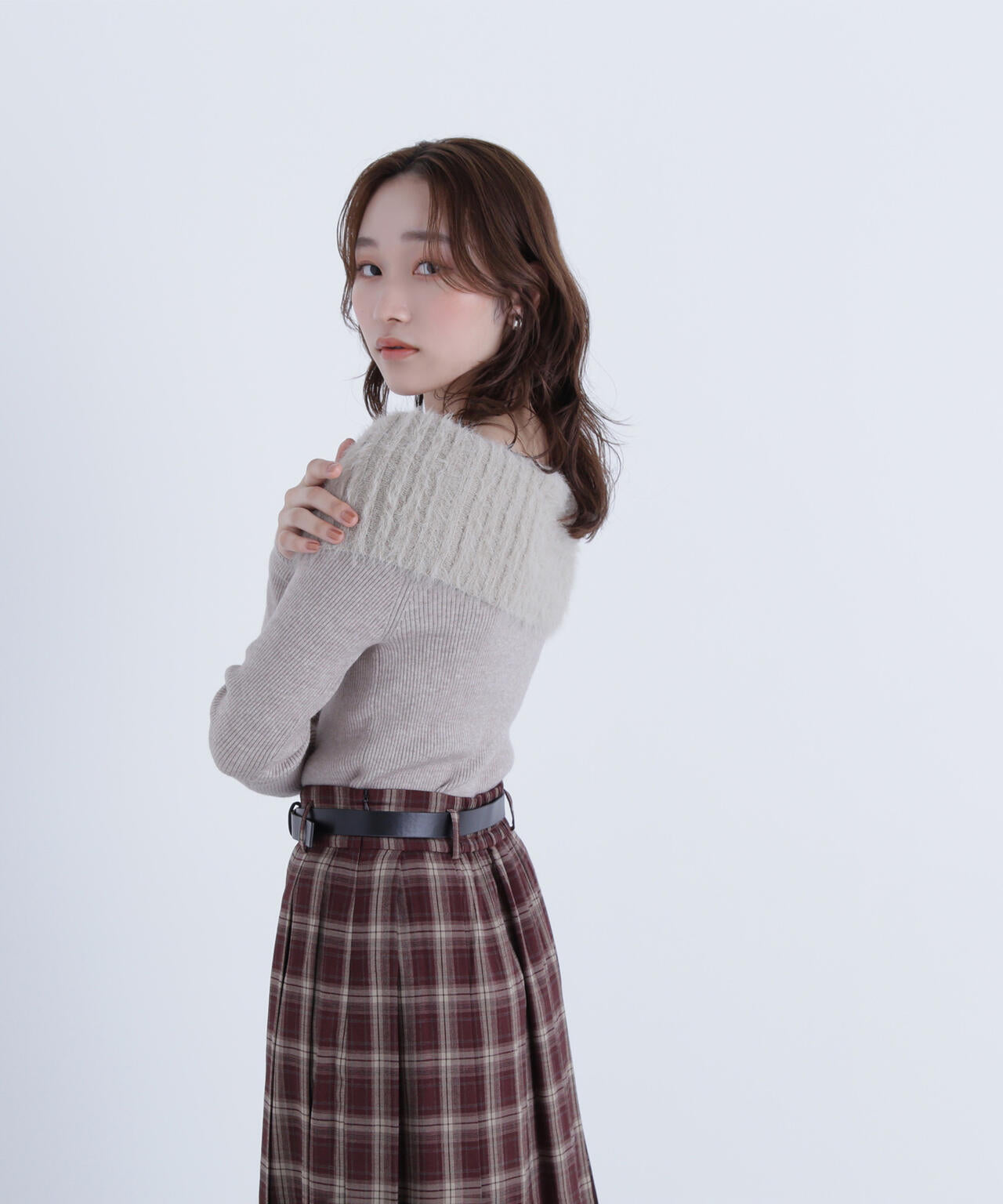 シャギーオフショルニット | NATURAL BEAUTY BASIC（ナチュラル