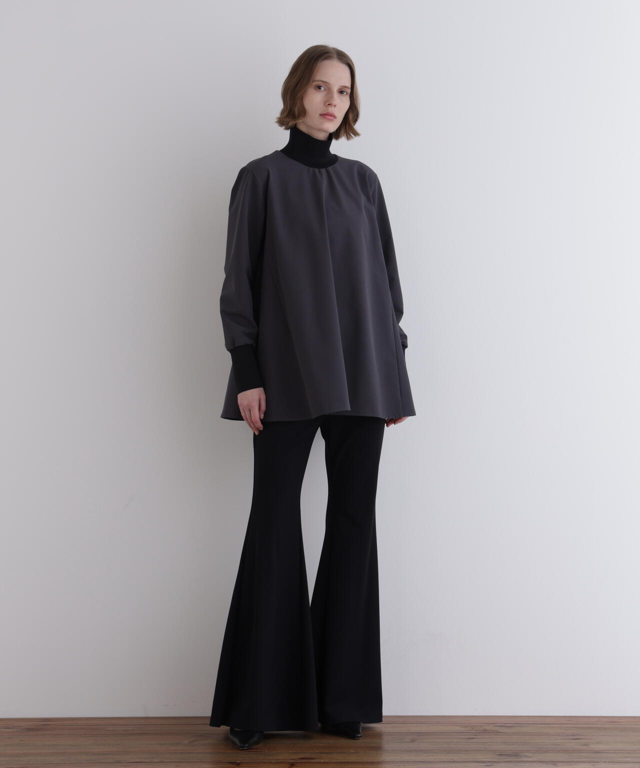 EC限定/00サイズ】ハイストレッチ裏起毛フレアパンツ | LE PHIL（ル