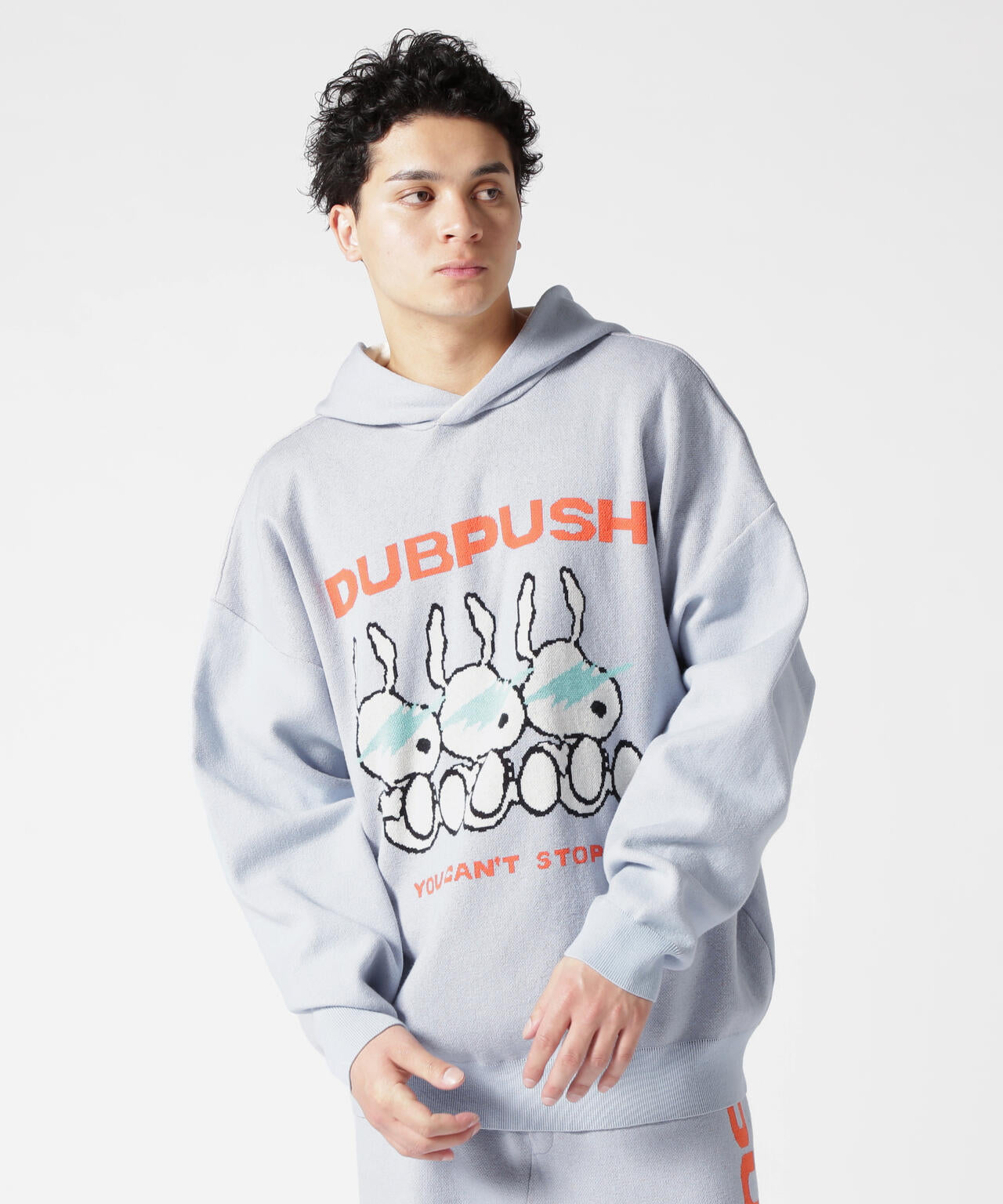 TAIN DOUBLE PUSH/タインダブルプッシュ/Exc. KNIT HOODIE | ROYAL