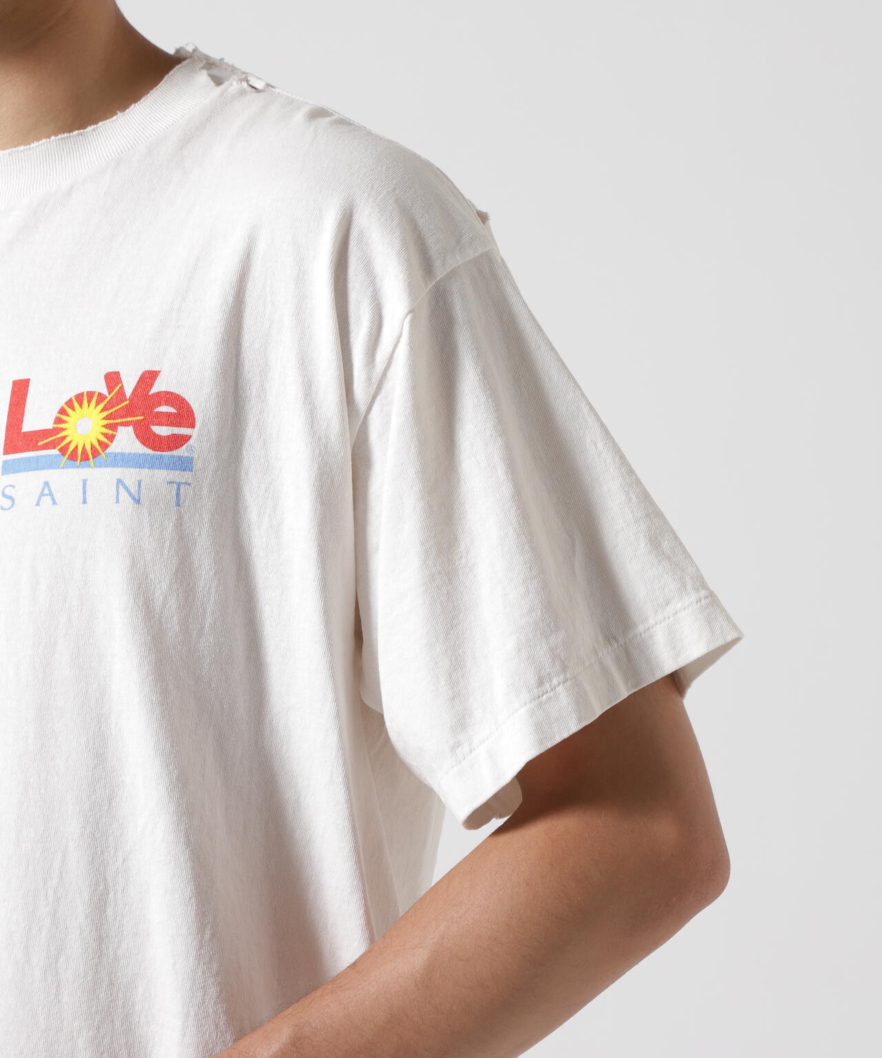 SAINT MICHAEL/セントマイケル/SS TEE/LOVE/WHITE | ROYAL FLASH