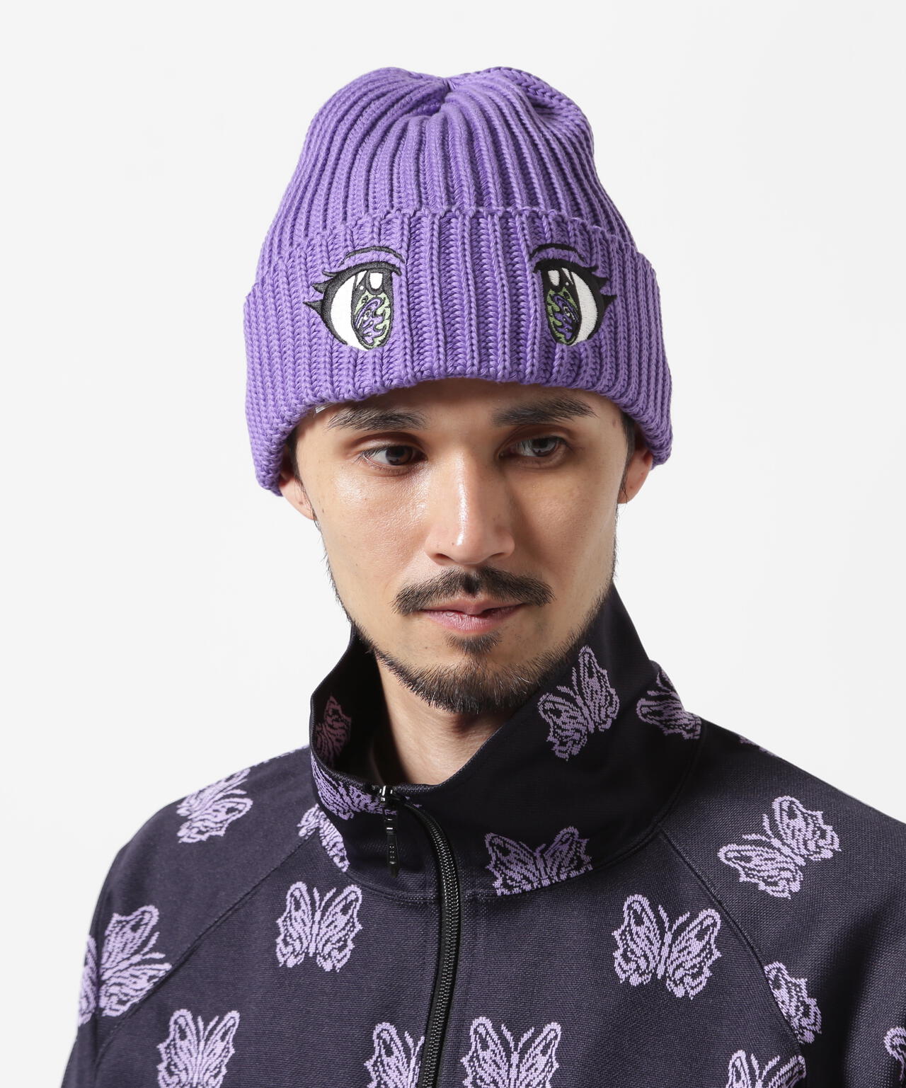 Needles × Kae Tanaka/ニードルズ×カエタナカ Watch Cap - KT Eyes Emb