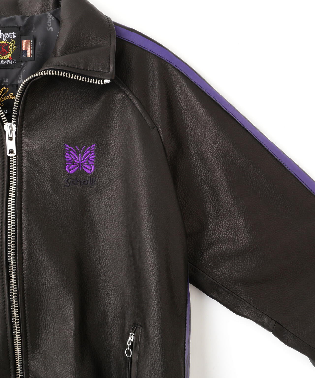 NEEDLES/×ニードルス/LEATHER TRACK JACKET/レザー トラックジャケット