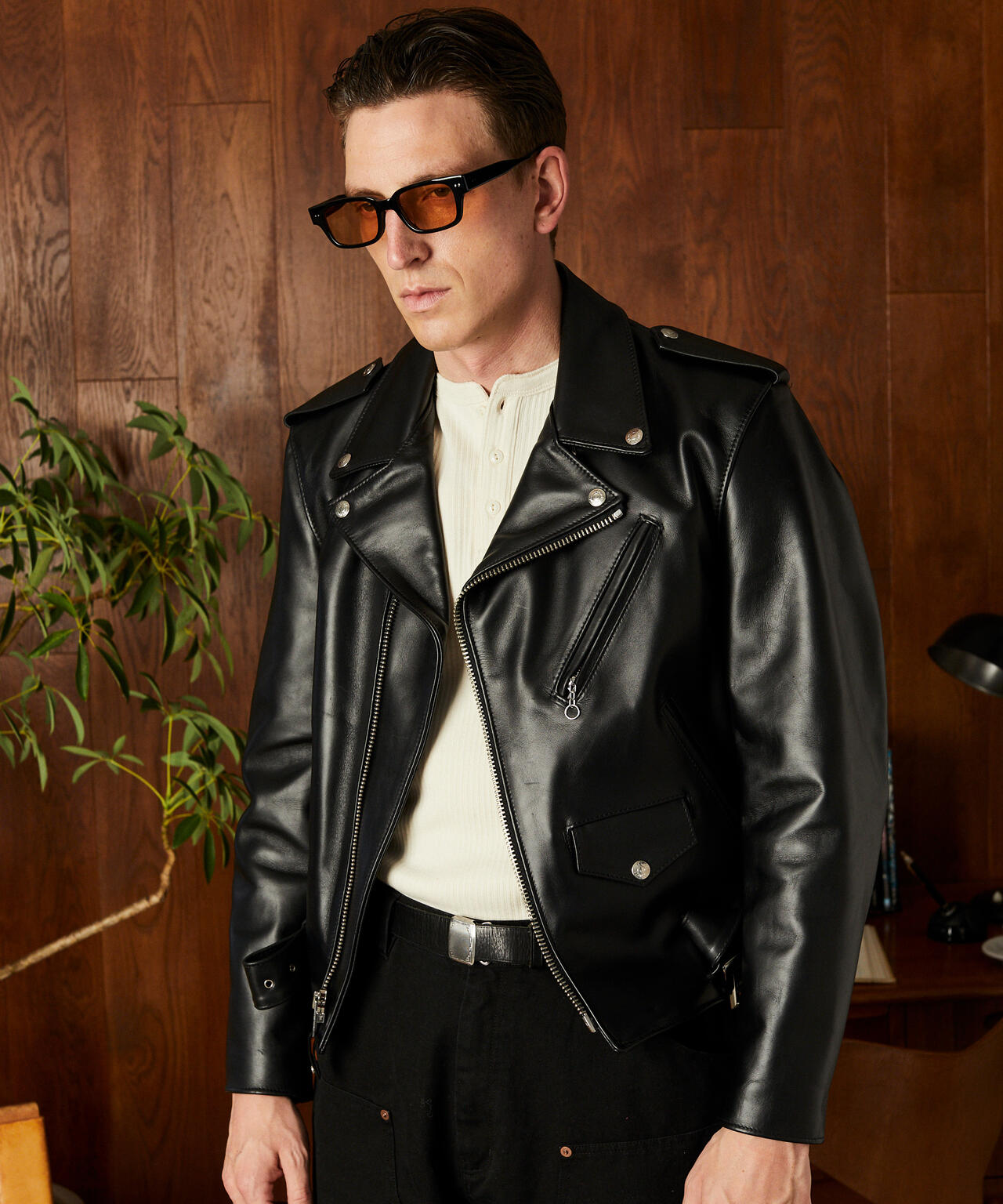 ⑤ オファー schott【42】618 米国製◇牛革ジャンninja ハーレーgpz