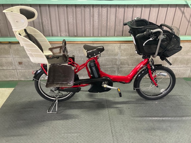 電動自転車 BS Angelino レッド 3人乗り対応 97☆ 電動自転車 BS