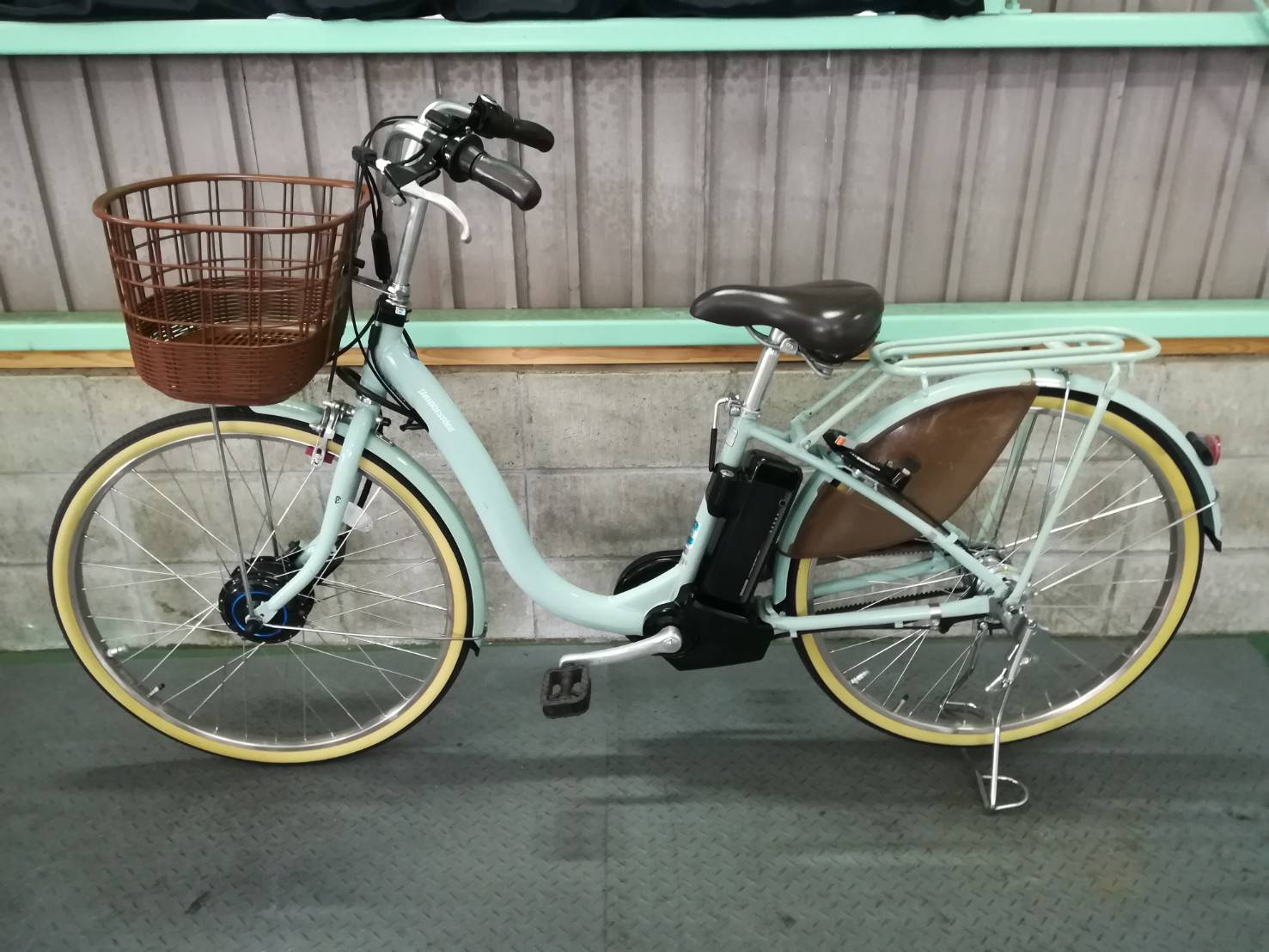 ミントグリーン ブリジストン 三輪電動アシスト自転車 ミントグリーン