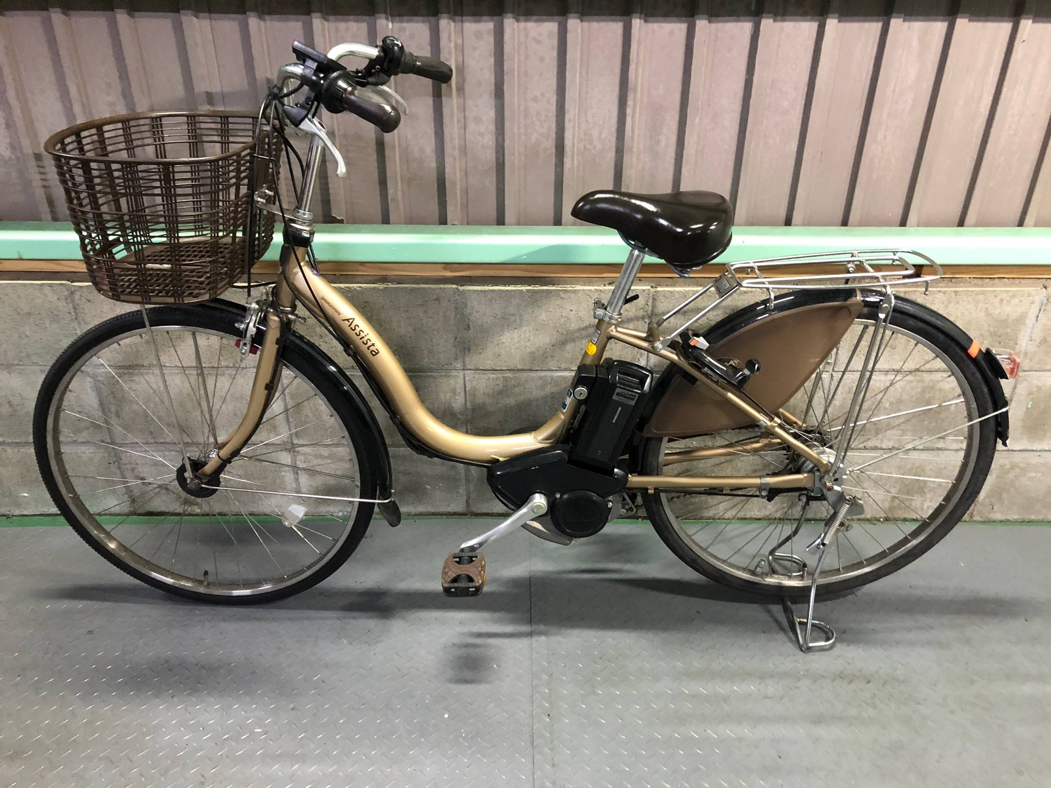 SOLD OUT】電動自転車 BRIDGESTONE アシスタDX 26インチ ゴールド 極上