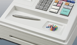 SHARP XE-A147 レジスター ホワイト ロール紙4個付き SHARP XE-A147