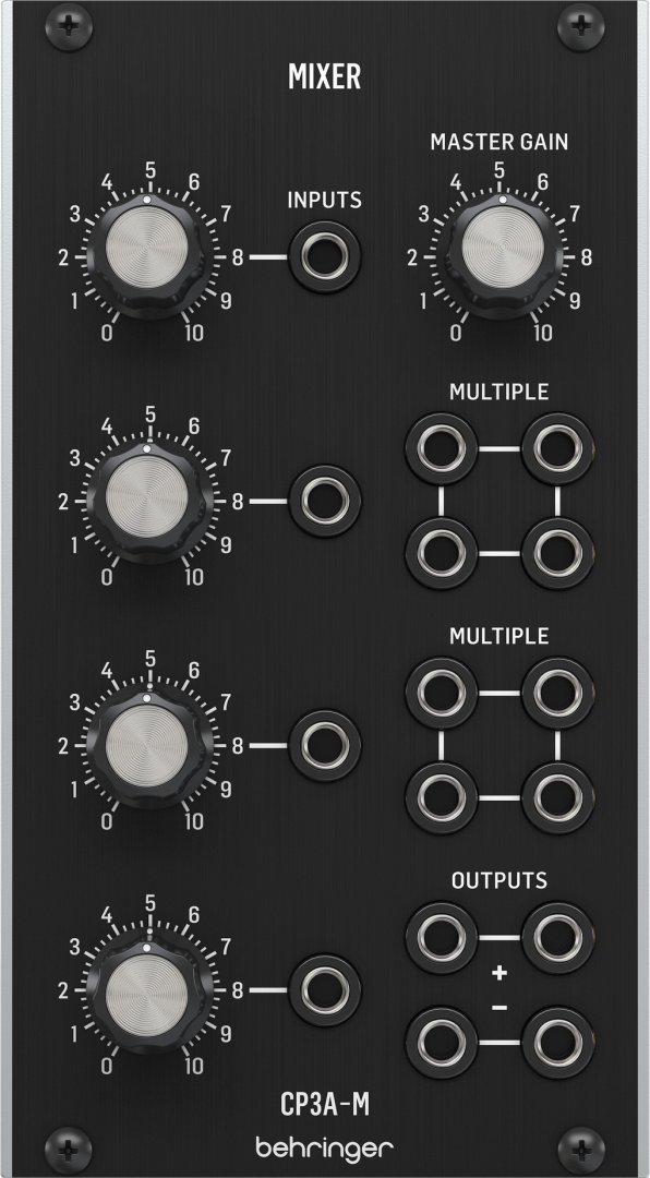 Behringer CP3A-M Mixer - Eurorack Module on ModularGrid
