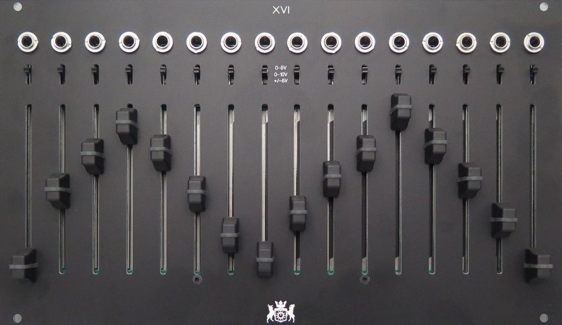 Michigan Synth Works XVI Euro 16 Channel CV/MIDI Fader Bank