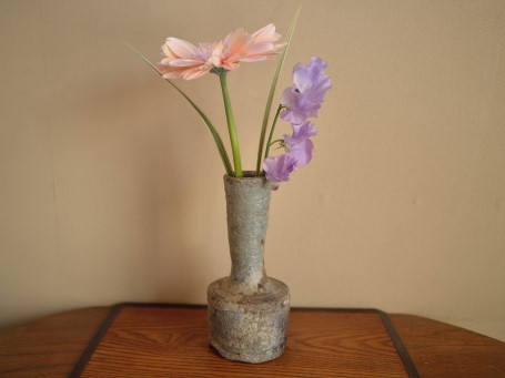 伊賀焼花入 三田窯 谷本景作 伊賀焼花入 三田窯 谷本景作