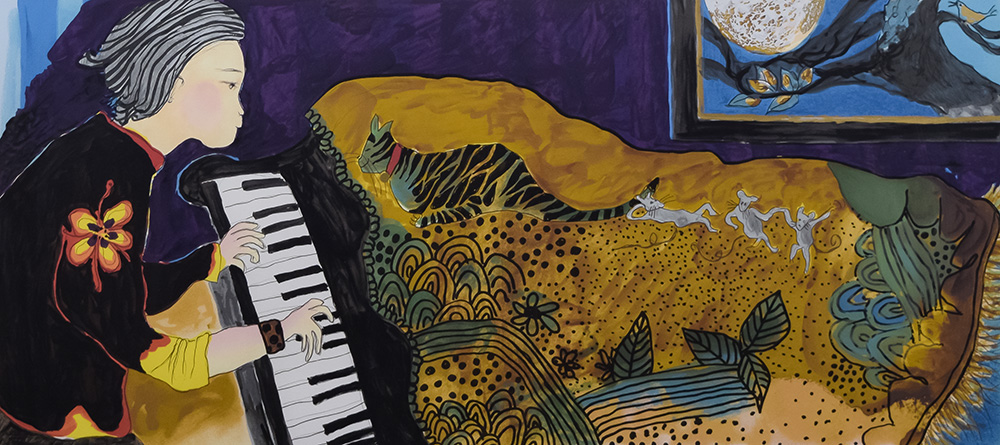 フジコ・ヘミング 絵画 アートリトグラフ フジコ・ヘミング絵画アート