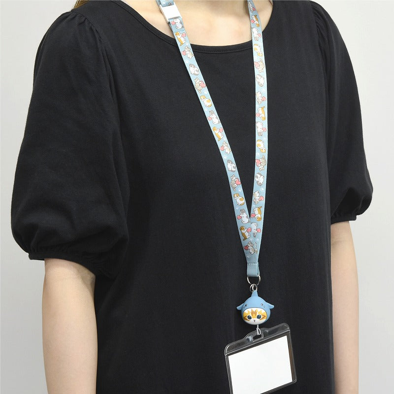 mofusand 3Dマスコット付きネックストラップ(サメにゃん) | mofusand