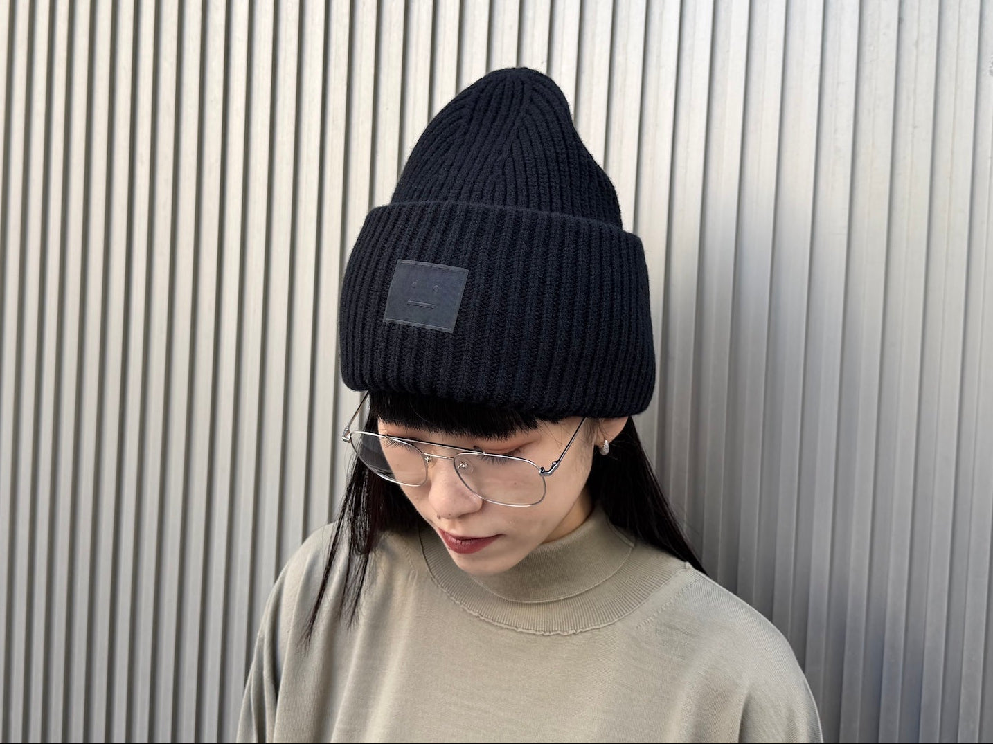 ラージFACEロゴビーニー｜Acne Studios（アクネストゥディオズ）通販