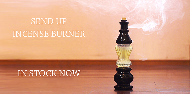 専用 スワールパターンのガラス製品 センドアップ お香立て SENDUP お