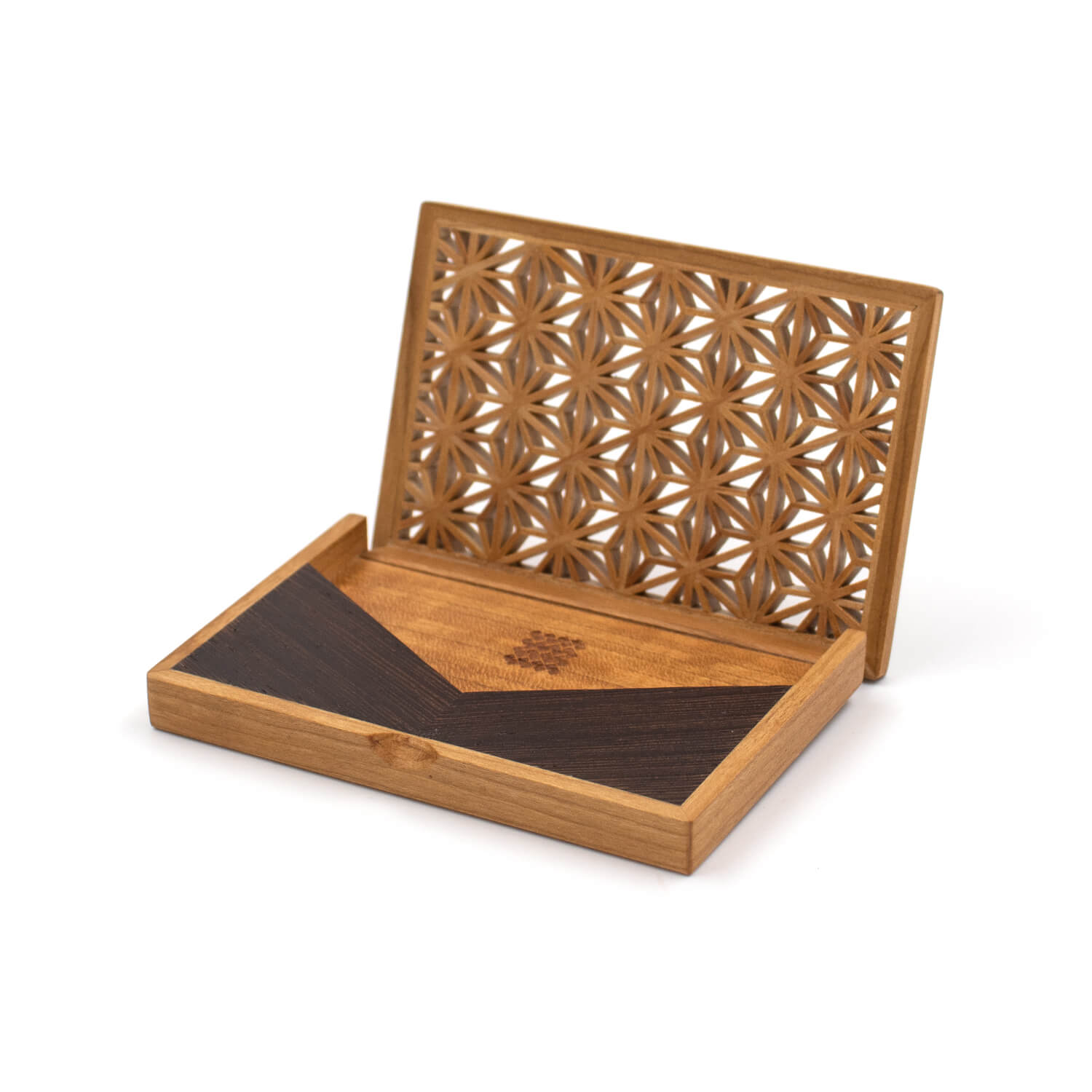 Enishi ウェンジ Mokutopiaオリジナル 組子細工のカードケース 木製