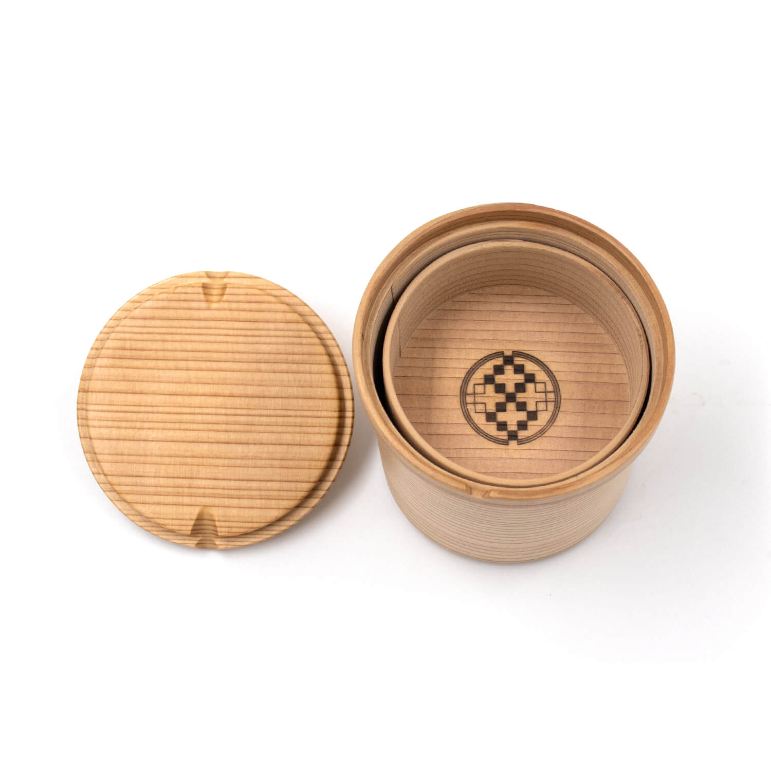 酒器セット 曲げわっぱの酒器 ぐい呑み2個 盃呑 木製 大館｜木の雑貨と