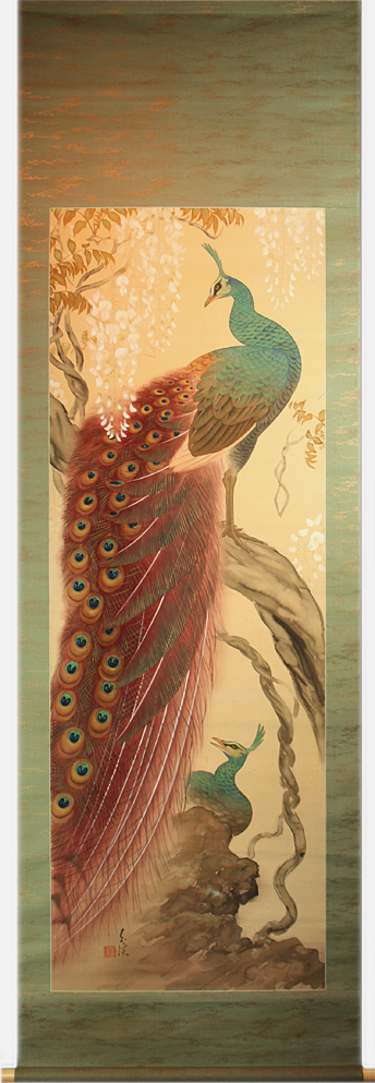 古美術もりみや/梅村素渓 『薫風』【動物・魚・鳥・虫の浮世絵・掛軸