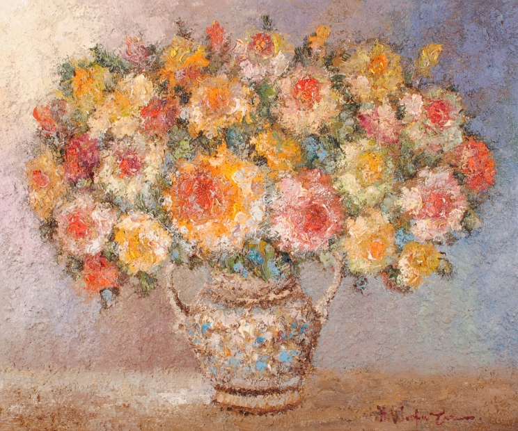 油絵 渡部ひでき 薔薇 楽天市場】「薔薇」渡部ひでき【通信販売】（F4