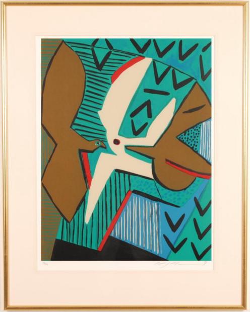 絵画・額縁・版画・津田 耕・新品未使用・『アドリブ』・美術品