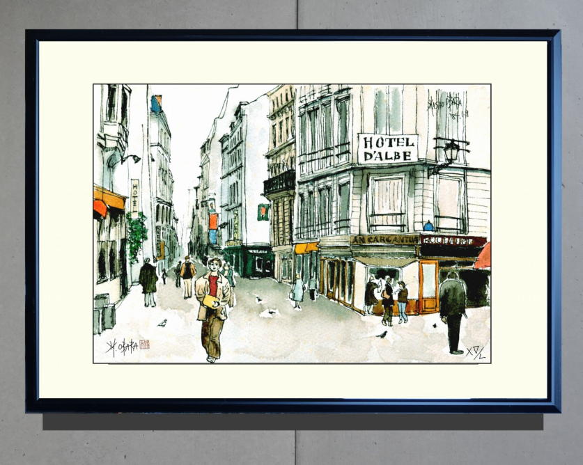 有名国際展作家「Biburyの古民家」真作保証 ,F4,英国,風景画,小原雅夫