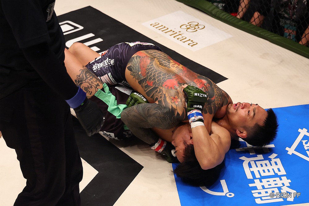 RIZIN LANDMARK09】左で3度ダウンを奪った金太郎が、ダイキライト