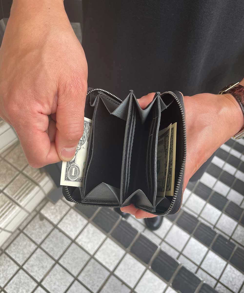 予約商品 】HORWEEN CHROMEXCEL LEATHER / COMPACT ZIP WALLET