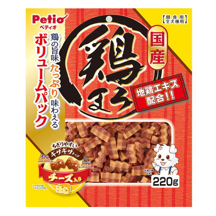 鶏まろ ギザギザチップ チーズ入り 220g ｜ ミスターマックス