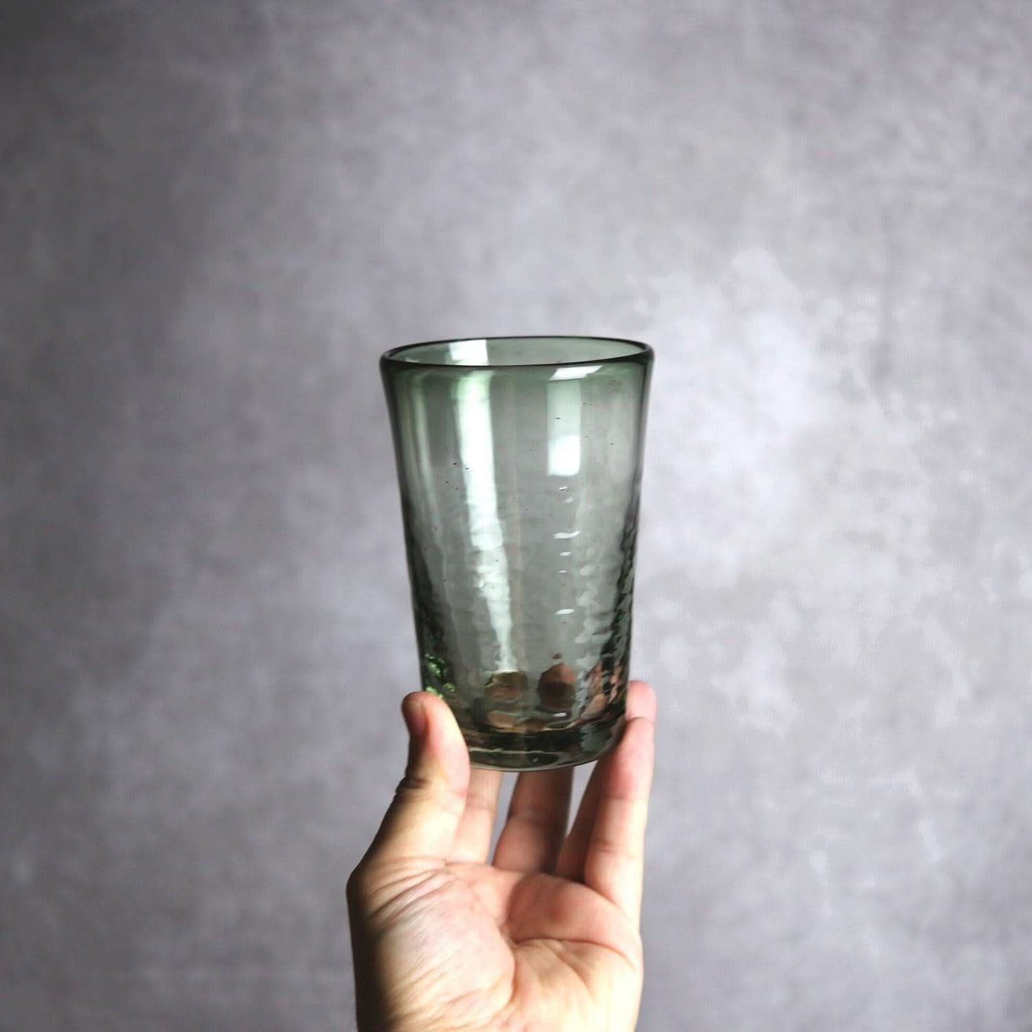 ノーマルグラス 大 グリーン 琉球ガラス ガラス工房清天｜ガラス工房